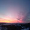 Морозный закат. Today. Frosty sunset.