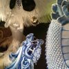 Дракон и Феникс. Мы, наконец, побывали в центре и увидели сказочных персонажей в витринах ЦУМа. 😍 Дракон замечательный и нам в тему.😄🐉💙
