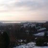 Водохранилище сегодня светилось! Солнце пробивалось сквозь тучи, и на воде? на льду? Получилась "дорожка" 🌞 Не знаю, замерзло оно или нет...