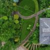 Вид сверху на переднюю (восточную) часть сада. 💚 На следующих фото ➡листайте! ➡ совмещение фото с проектом и проект. 📄