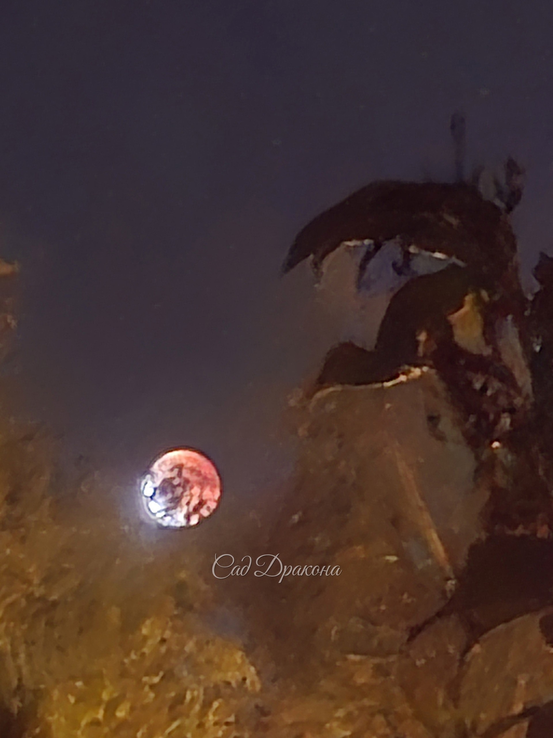 Дракон 🐉 глотает луну 🌙.